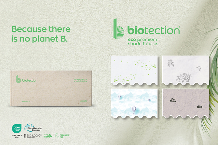 «Biotection» από την Protection Ελληνική καινοτομία στα υφασμάτα σκίασης και η βιώσιμη επιλογή σας όσο ανεβαίνει η θερμοκρασία!